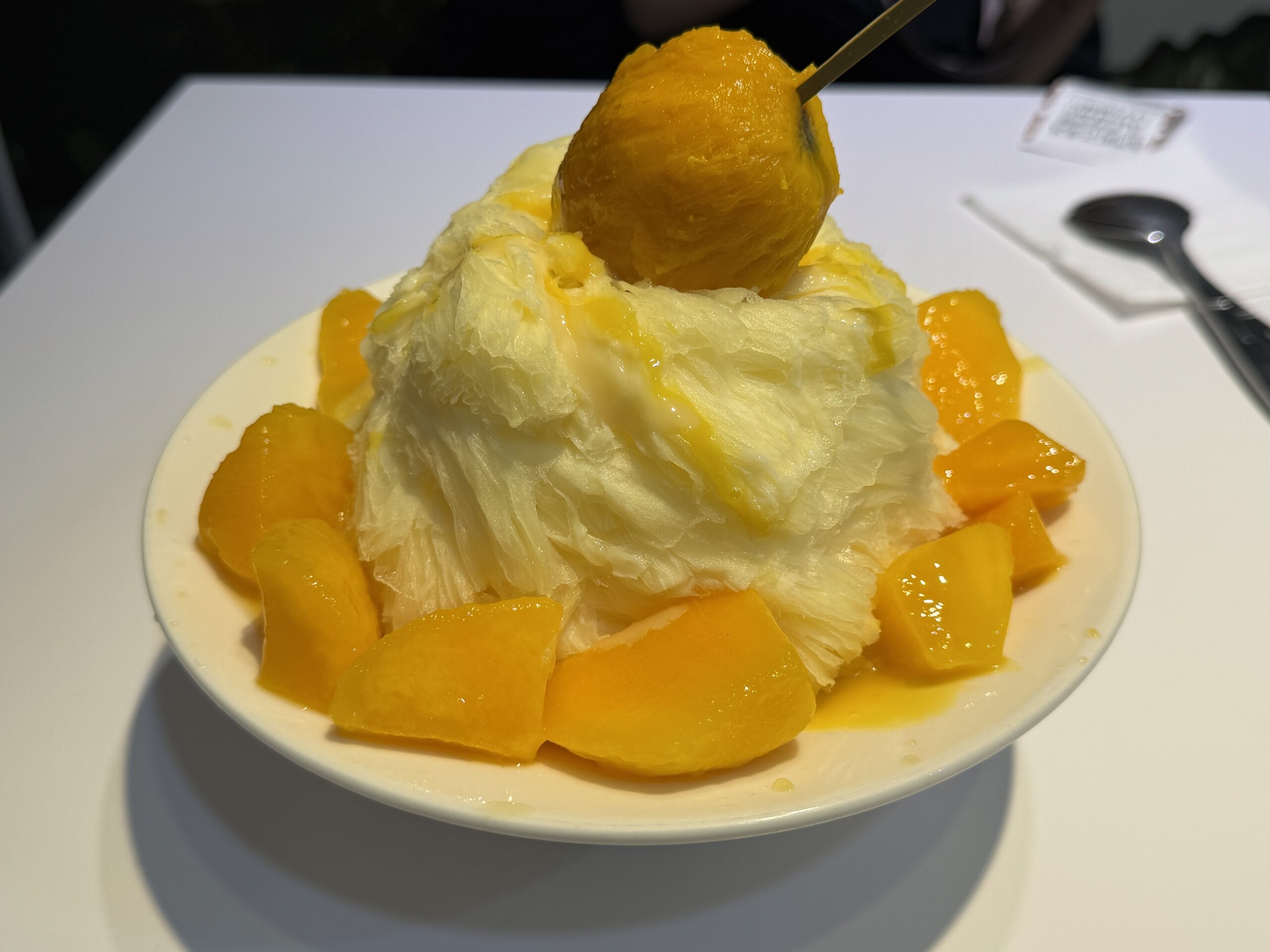 西門町芒菓冰のマンゴーかき氷