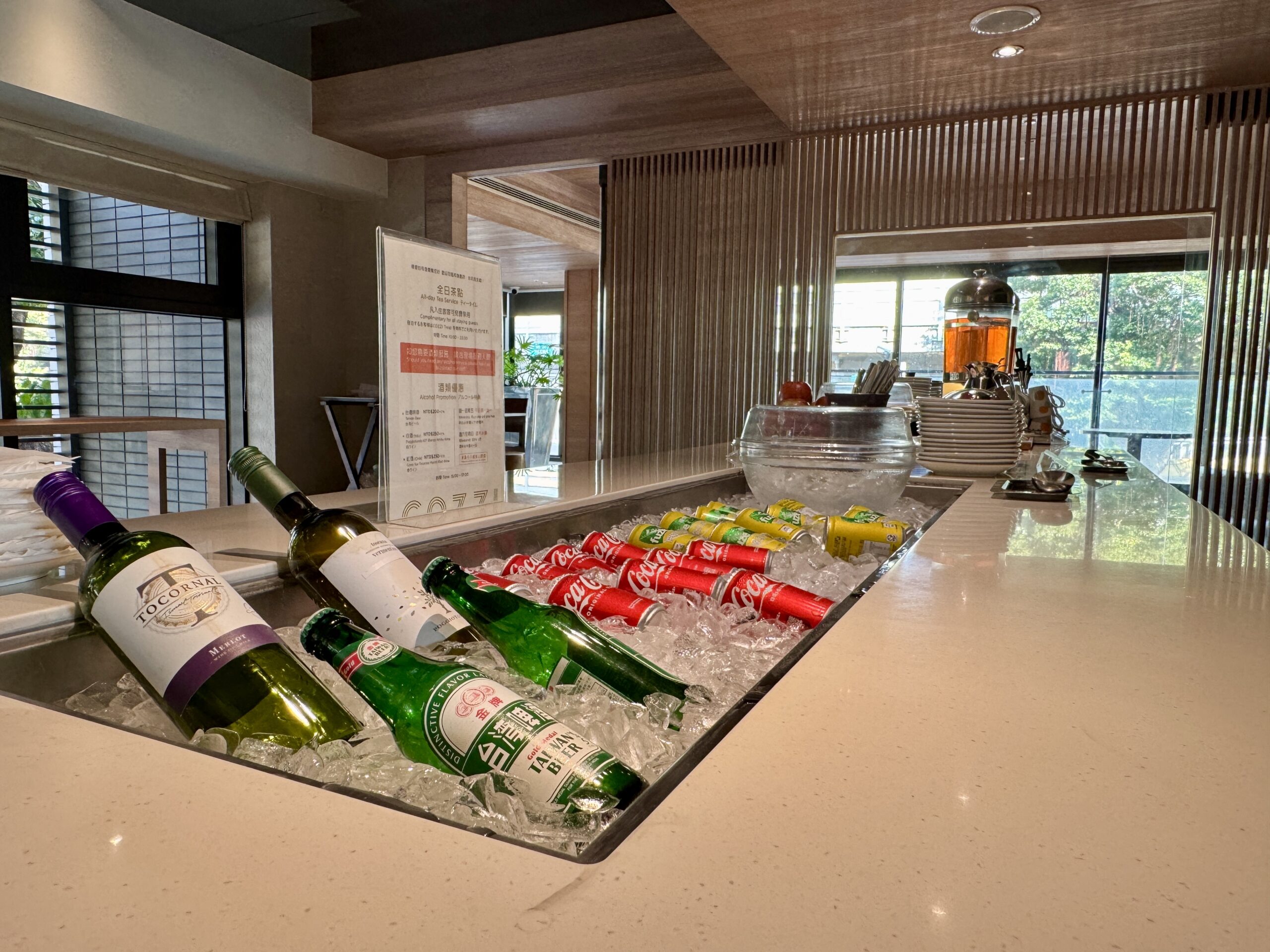 ホテルコッツィ台北民生館のラウンジ